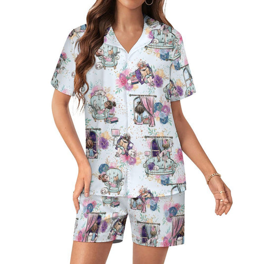 Women's Silk Satin Pajama Set Silk pajama set