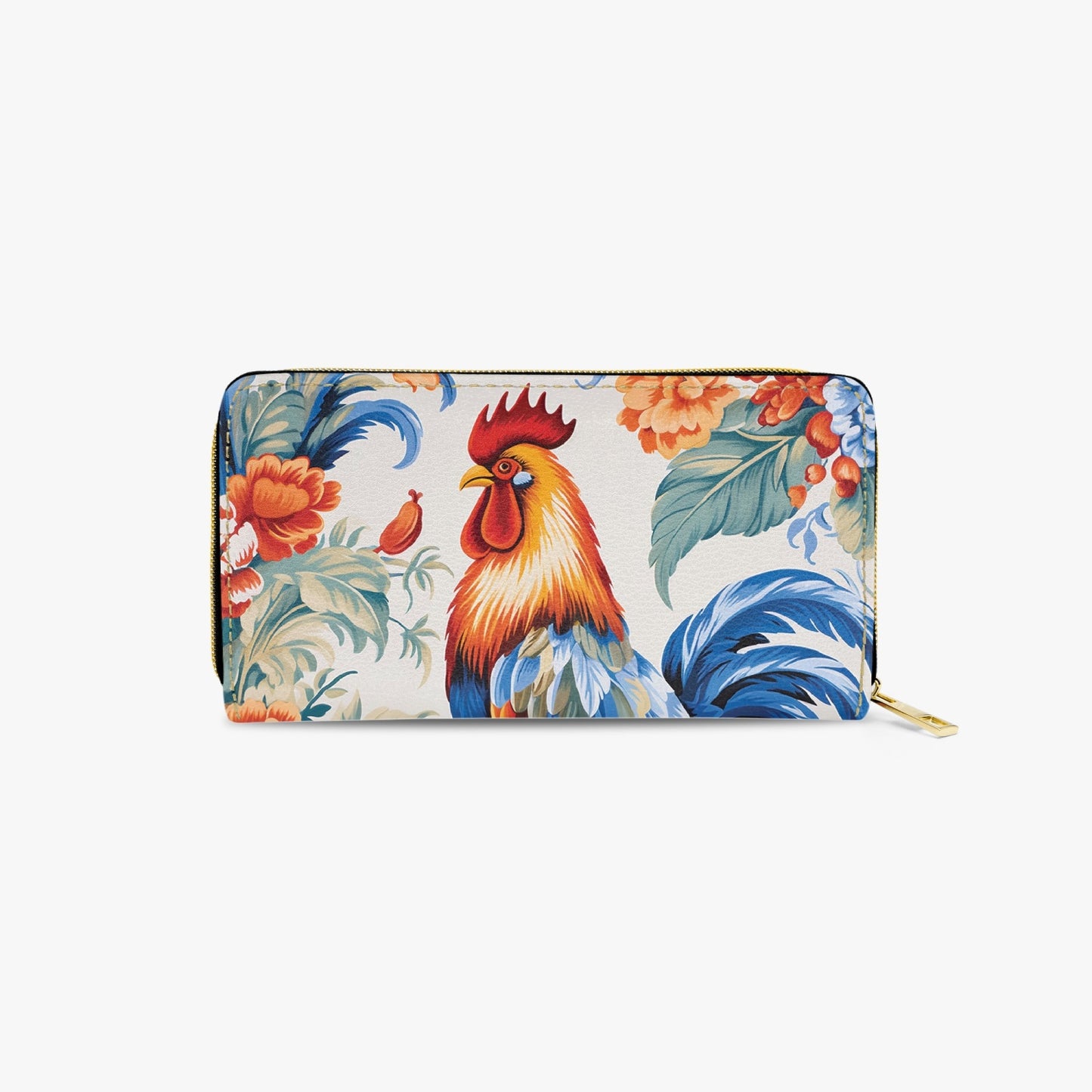 Long Type Zipper Purse - Chicken/Rooster