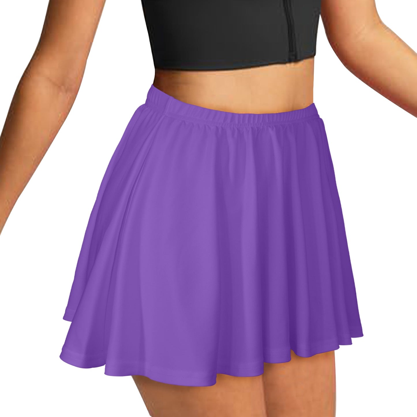 Purple Skater Skirt All Over Print Skater Skirt (Model D69)