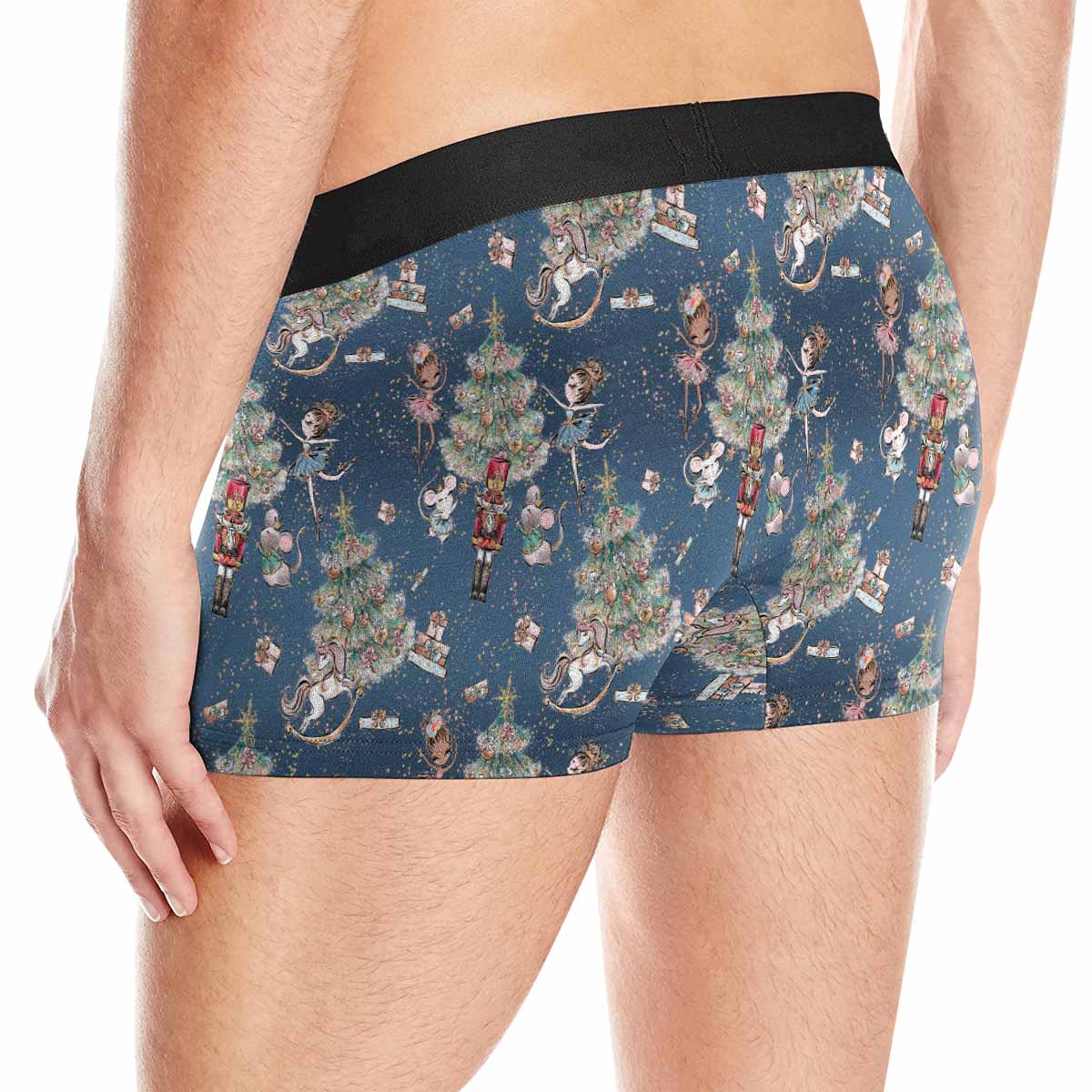 Blue Christmas Nutcracker  AUS Men's Boxer Briefs (Made In AUS)