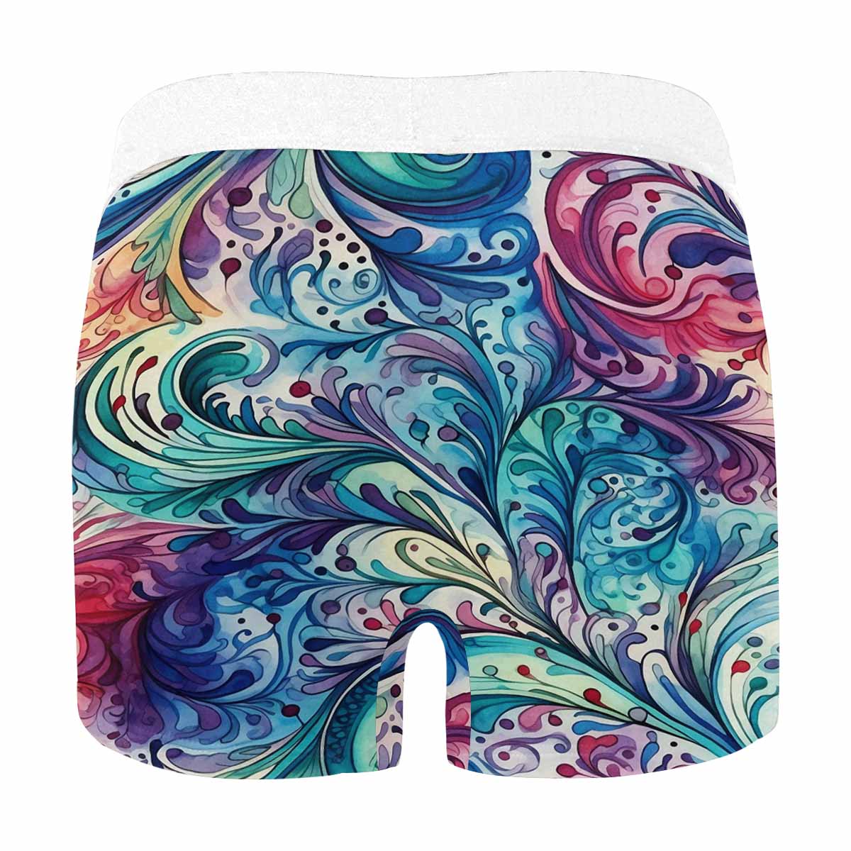 Rainbow Paisley  Men's All Over Print Boxer Briefs (Made In AUS)