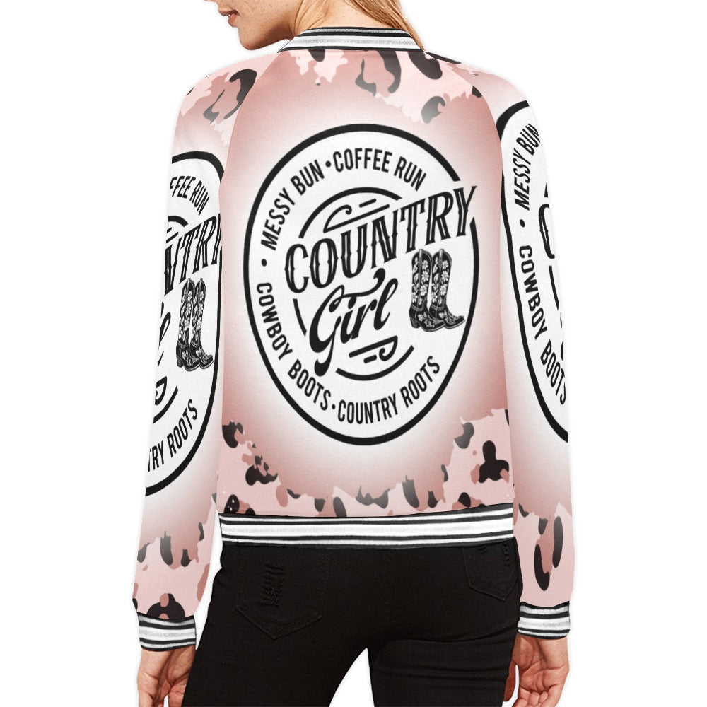 Country Girl awd319 Bomber Jacket for Women