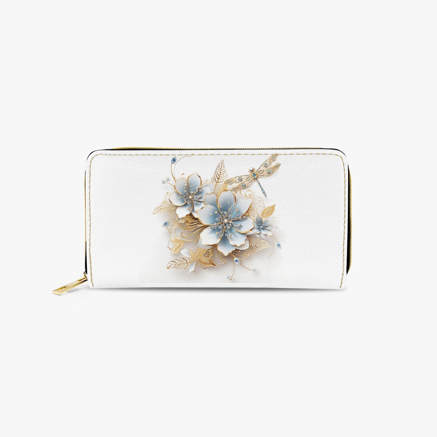 Long Type Zipper Purse - Floral