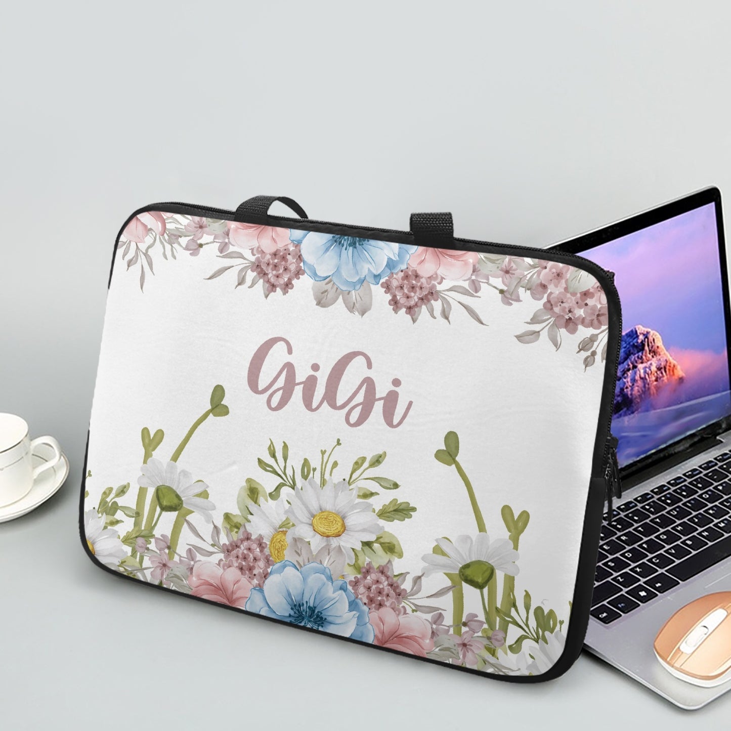 Laptop Sleeve with Handles - Floral - GiGi