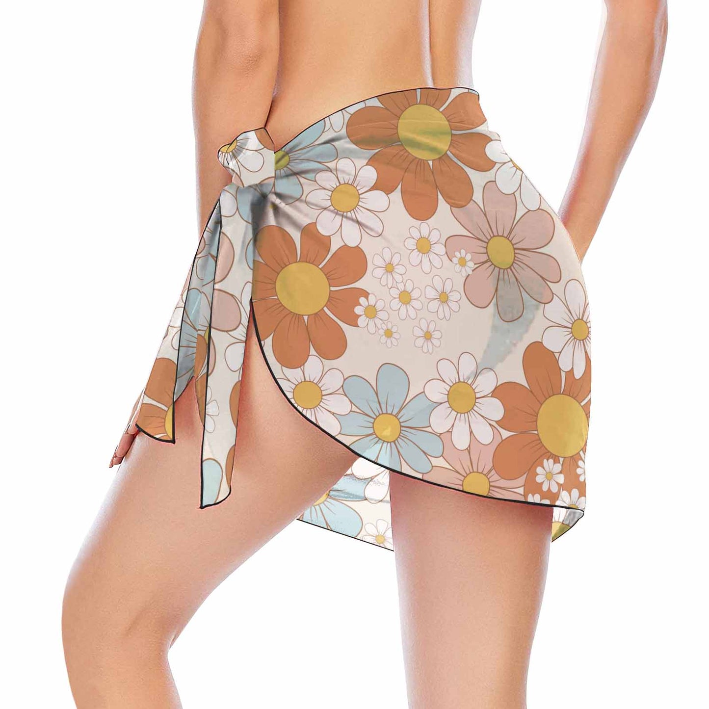 Floral Retro  Women's Beach Sarong Wrap