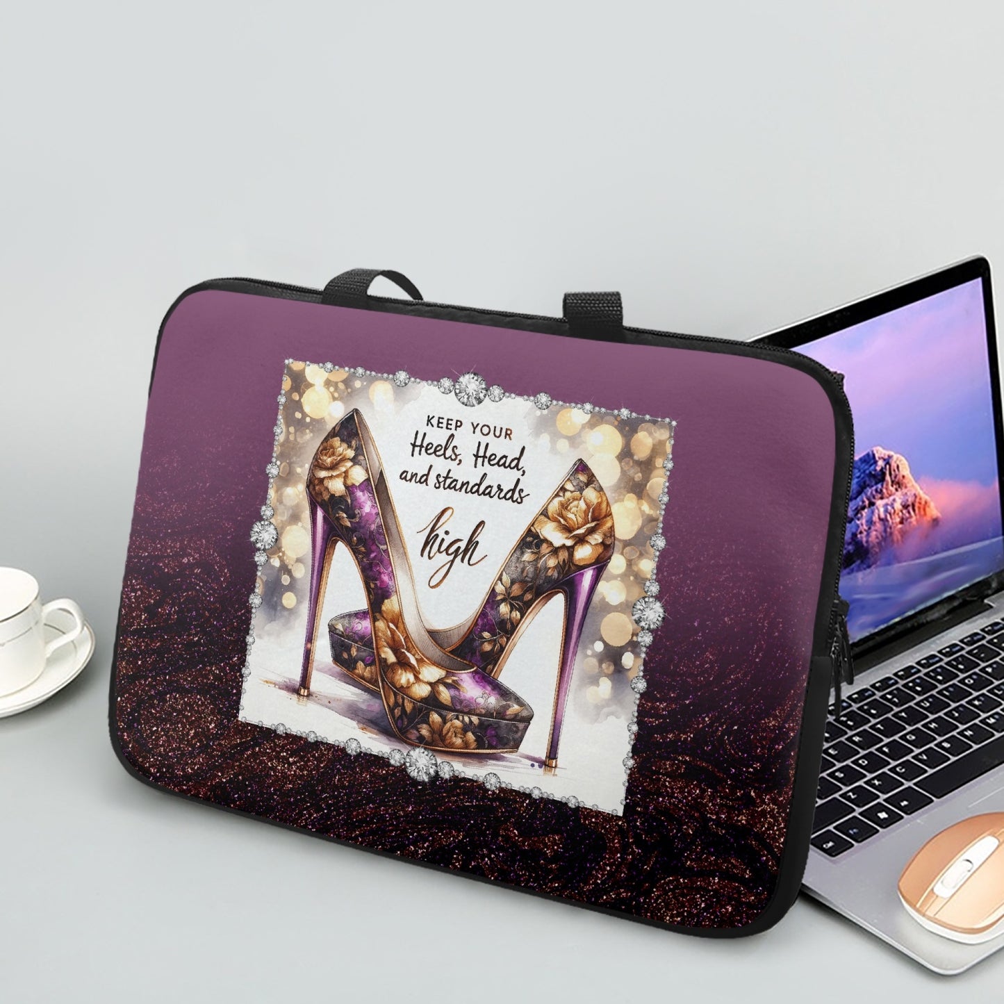 Laptop Sleeve with handles - Heels