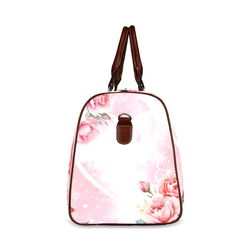 roses1 Waterproof Travel Bag/Small (Model 1639)