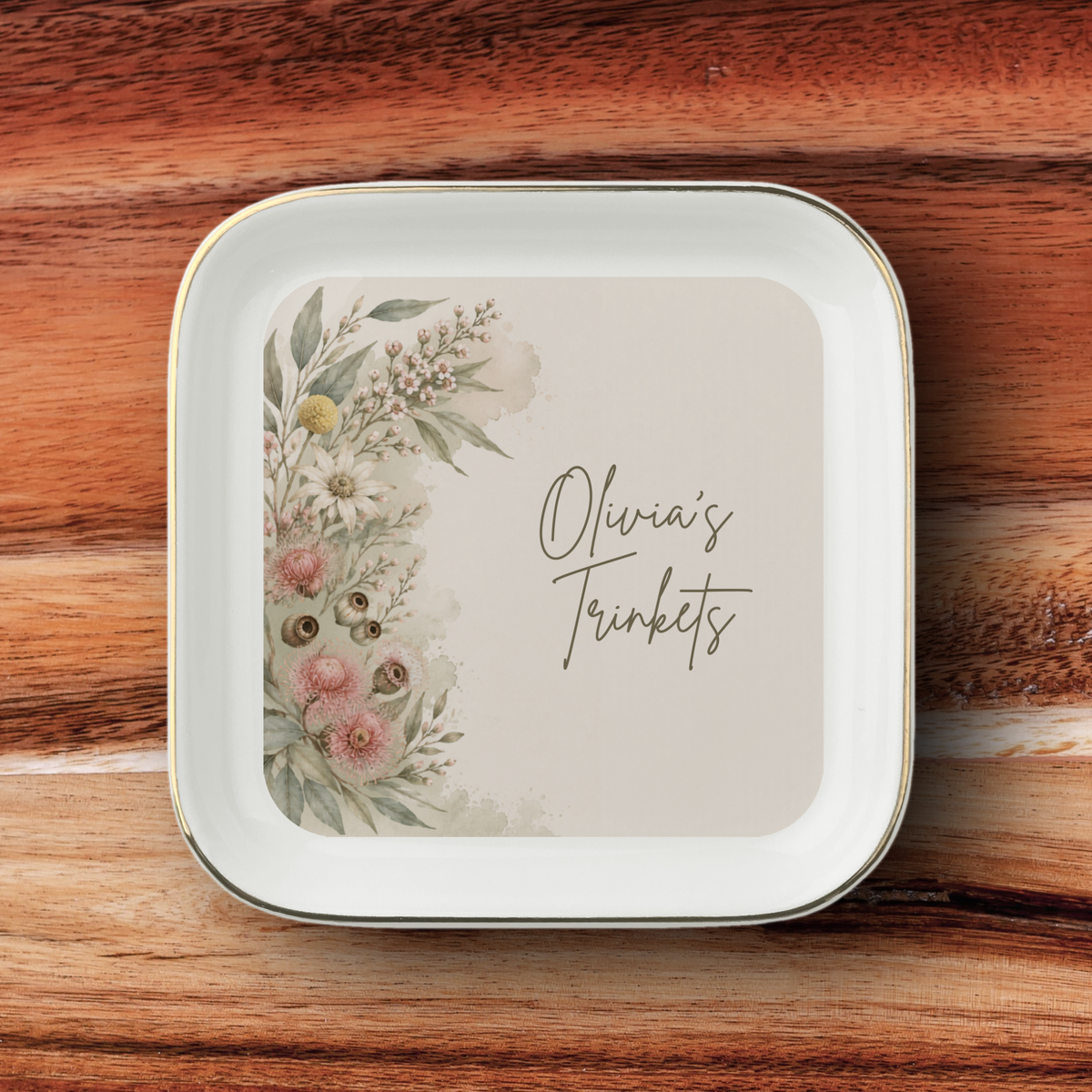 Personalised Jewelry Dish, Custom Name Ceramic Trinket Dish, Personalised Gift, Jewellery Holder, Birthday or Christmas Gift