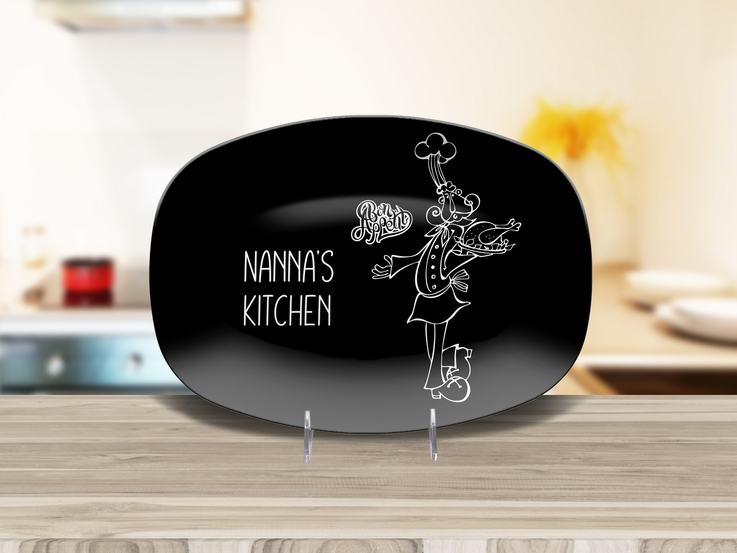 Bon Appetit Personalised Plate Bon Appetit Personalised Platter Chef Platter