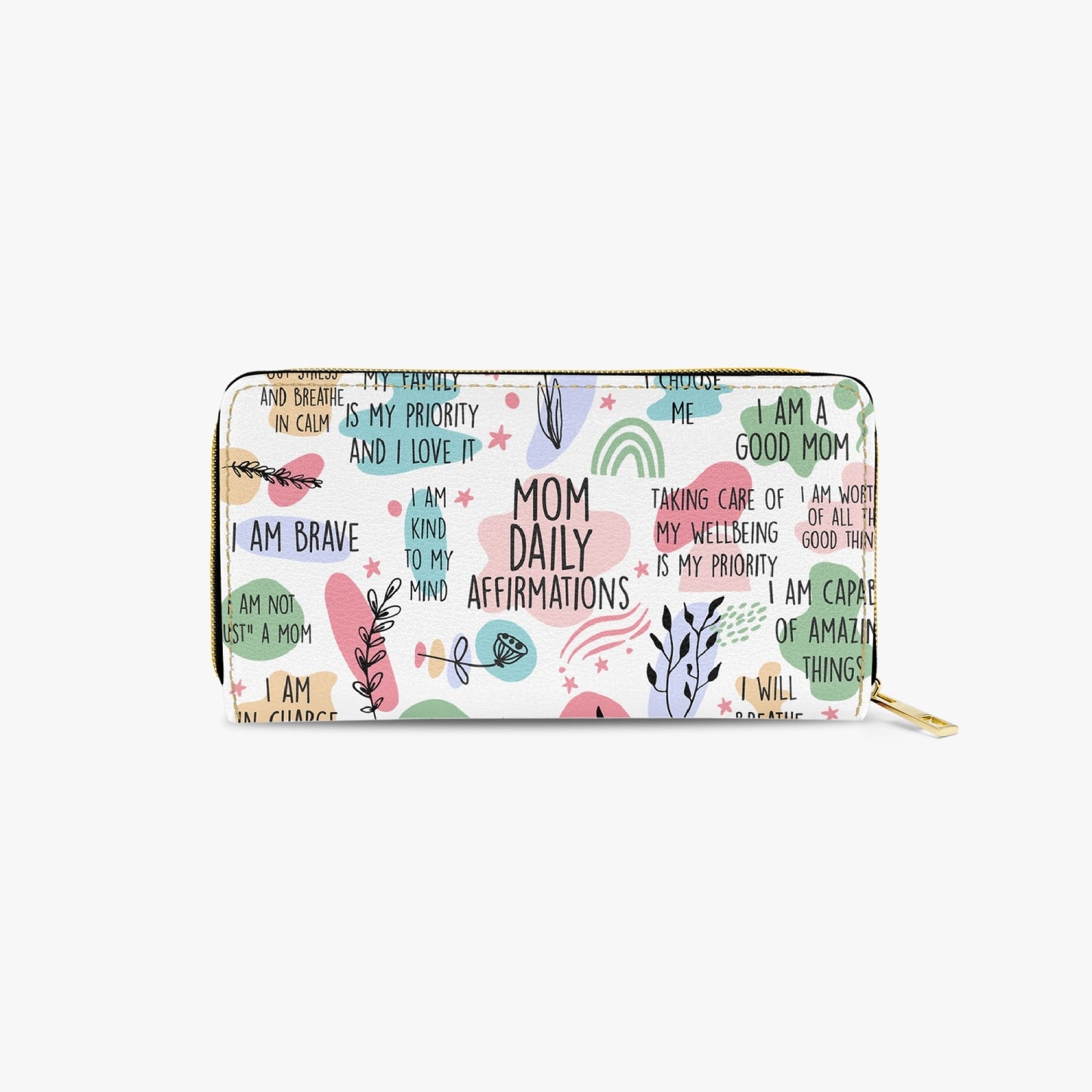 Long Type Zipper Purse - Affirmations - Mom