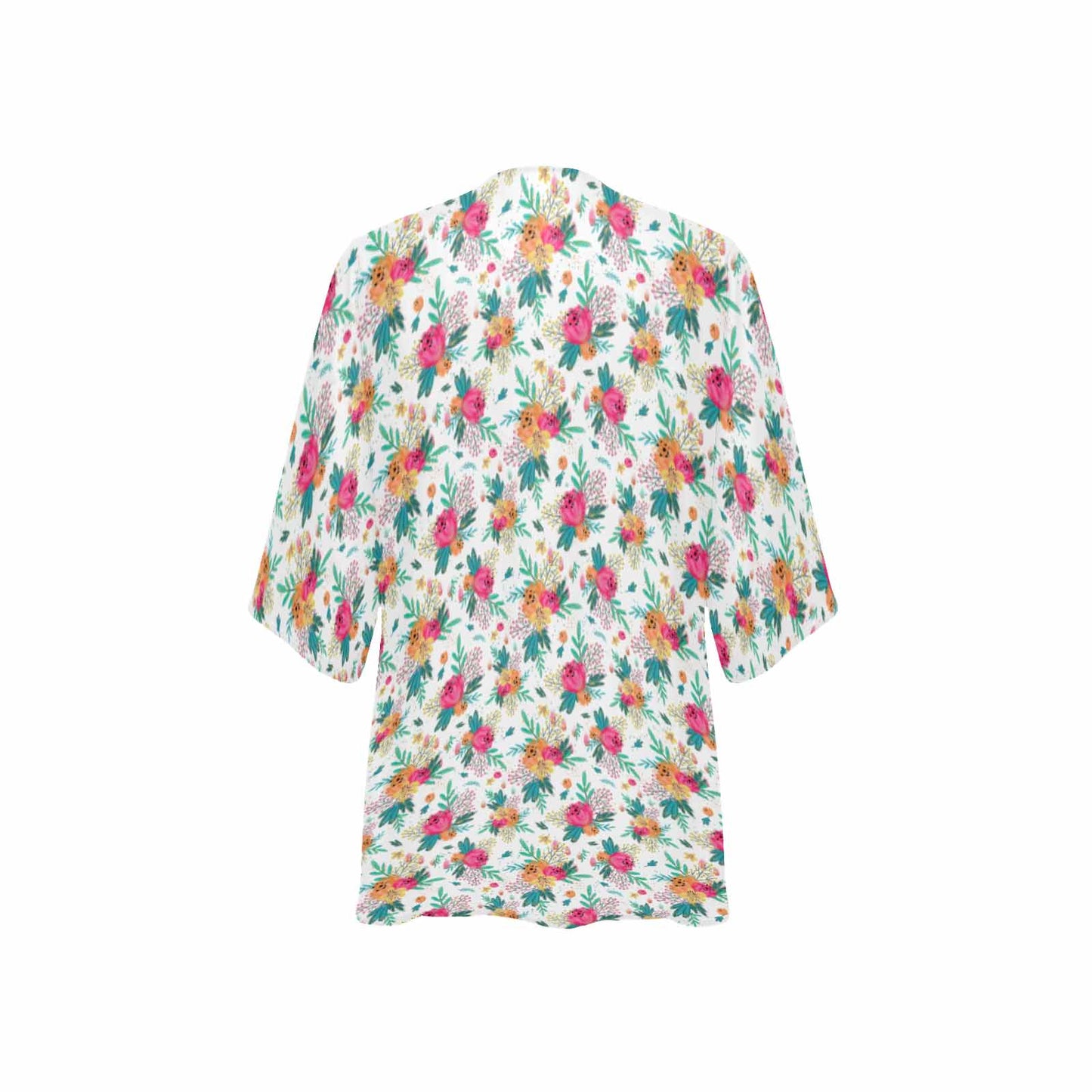 Australian Floral  GP Women's Kimono Chiffon Cover Up