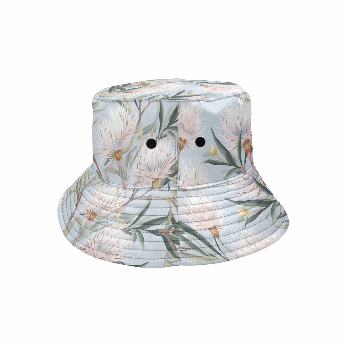 Australian Floral Blue  Unisex Summer Single-Layer Bucket Hat