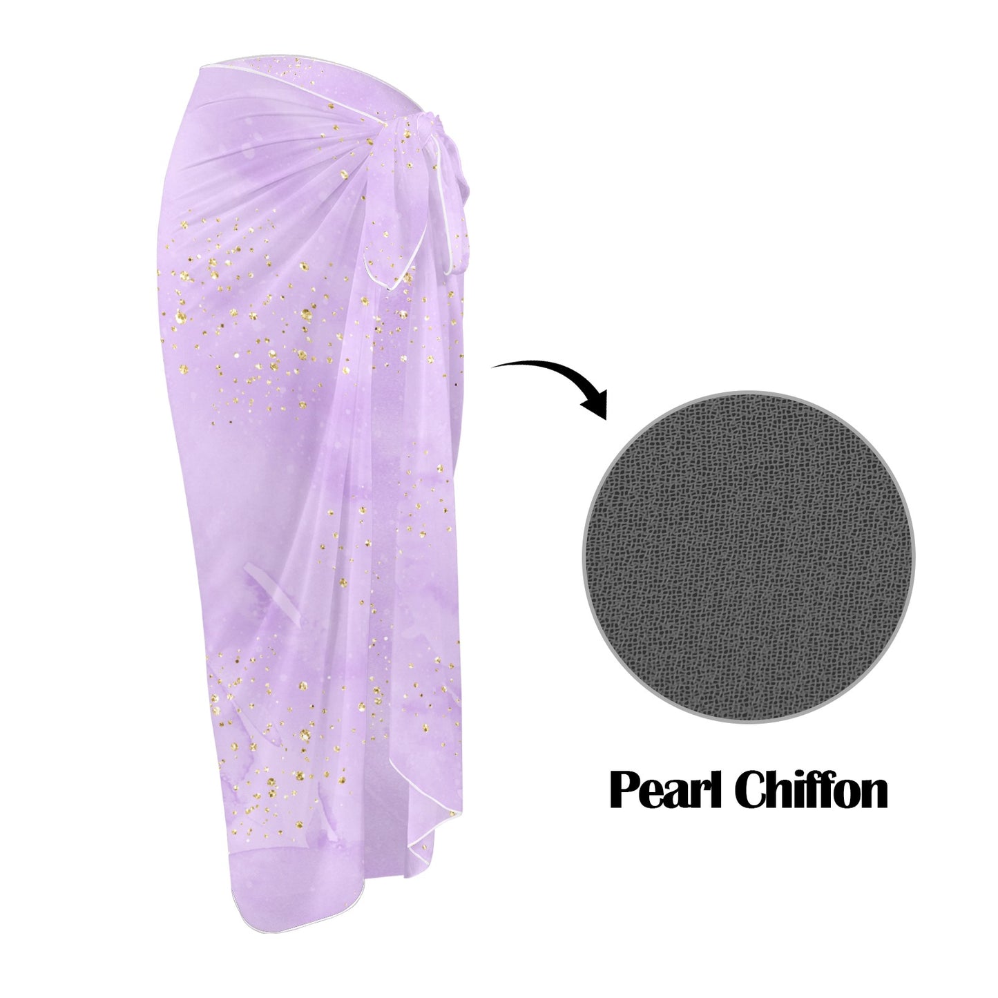 Purple Long Beach Sarong Wrap