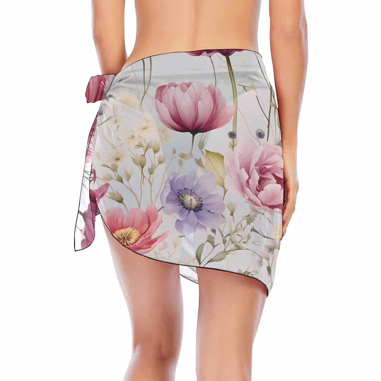 Wild Flowers  Women's Beach Sarong Wrap