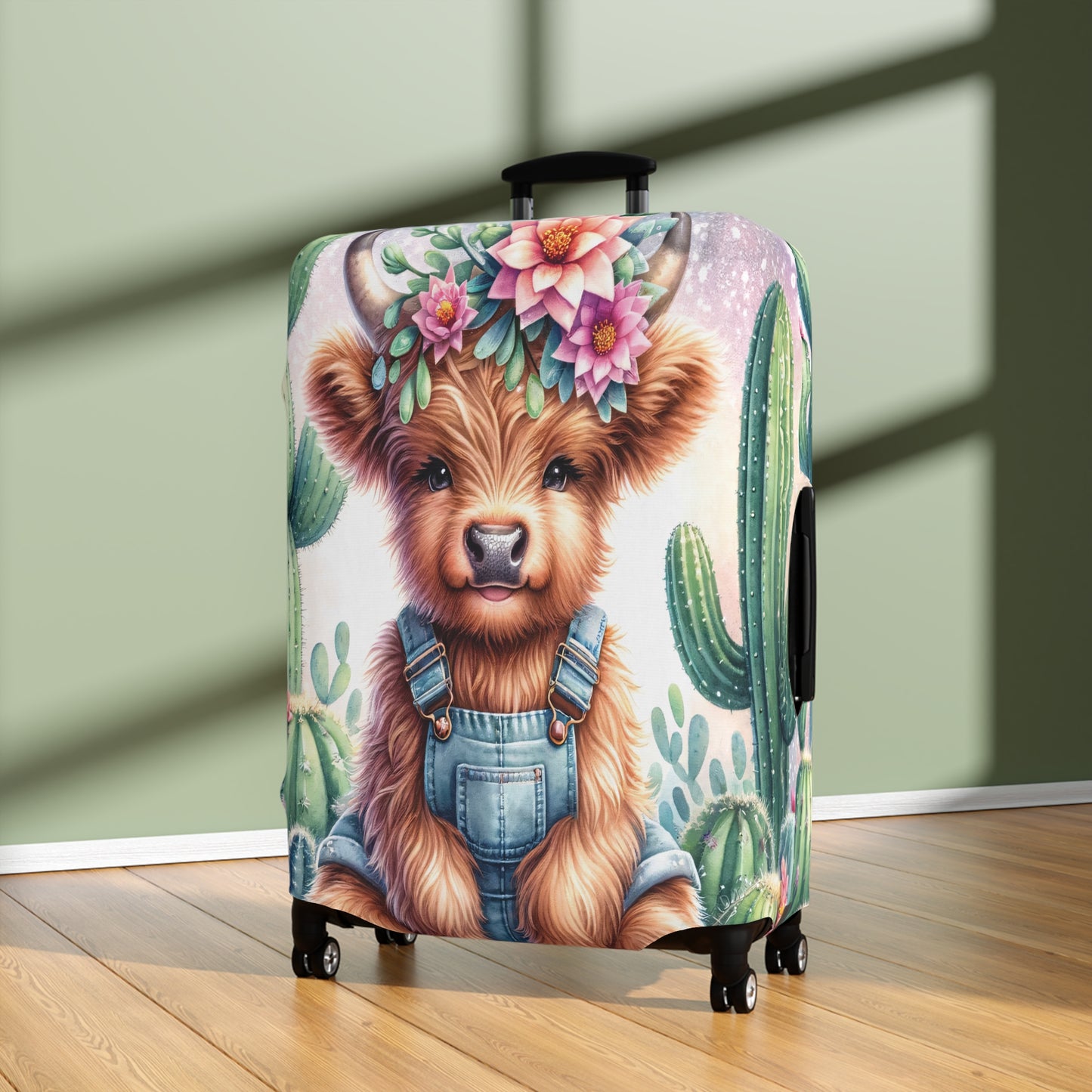 Luggage Cover, Highland Cow, awd-1160