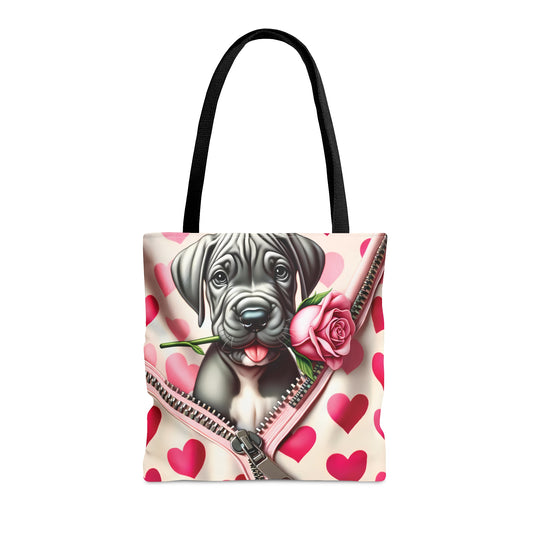 Tote Bag, Cute Dog, Personalised/Non-Personalised Tote bag