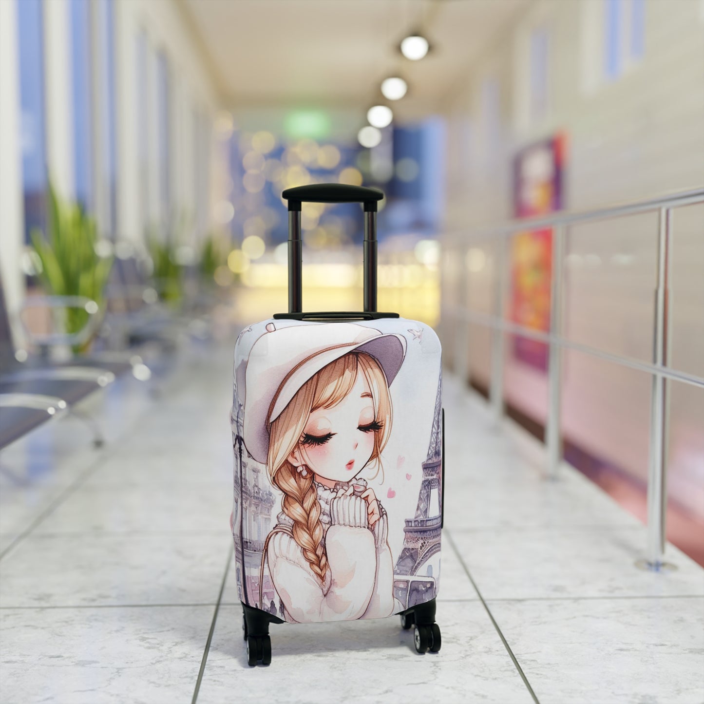 Luggage Cover, Just a Girl Who loves Travelling, awd-2101