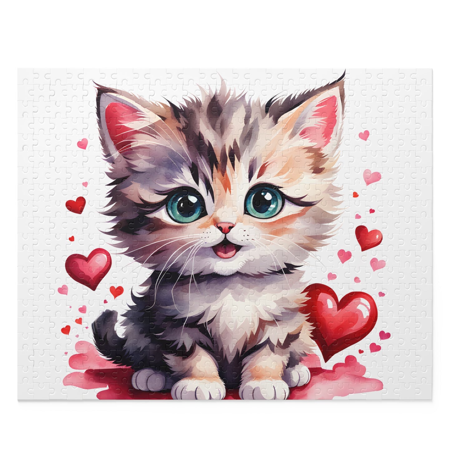 Personalised/Non-Personalised Puzzle, Cat (120, 252, 500-Piece)