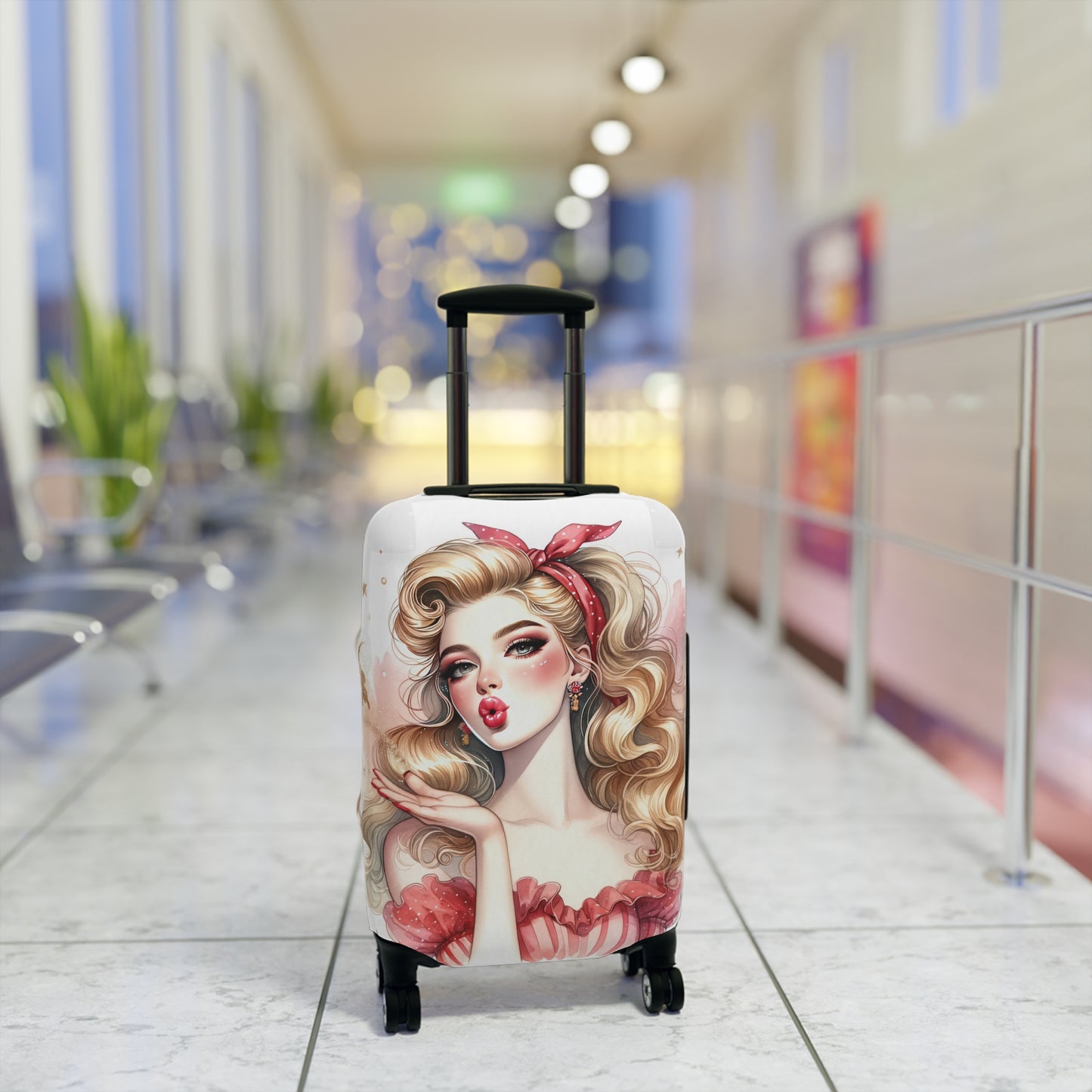 Luggage Cover, Coquette Girl, awd-1464