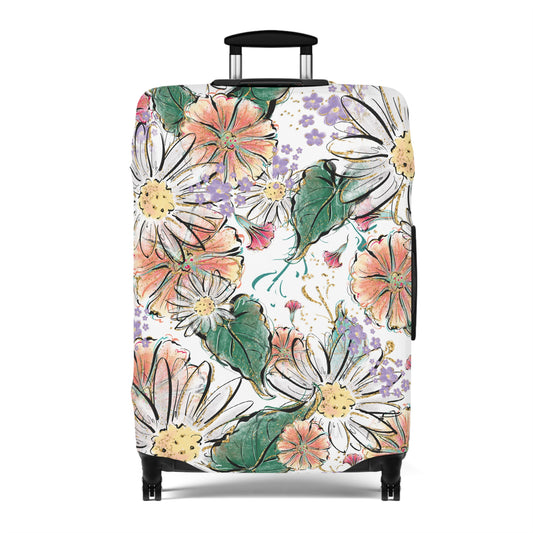 Luggage Cover, Whimsical Floral