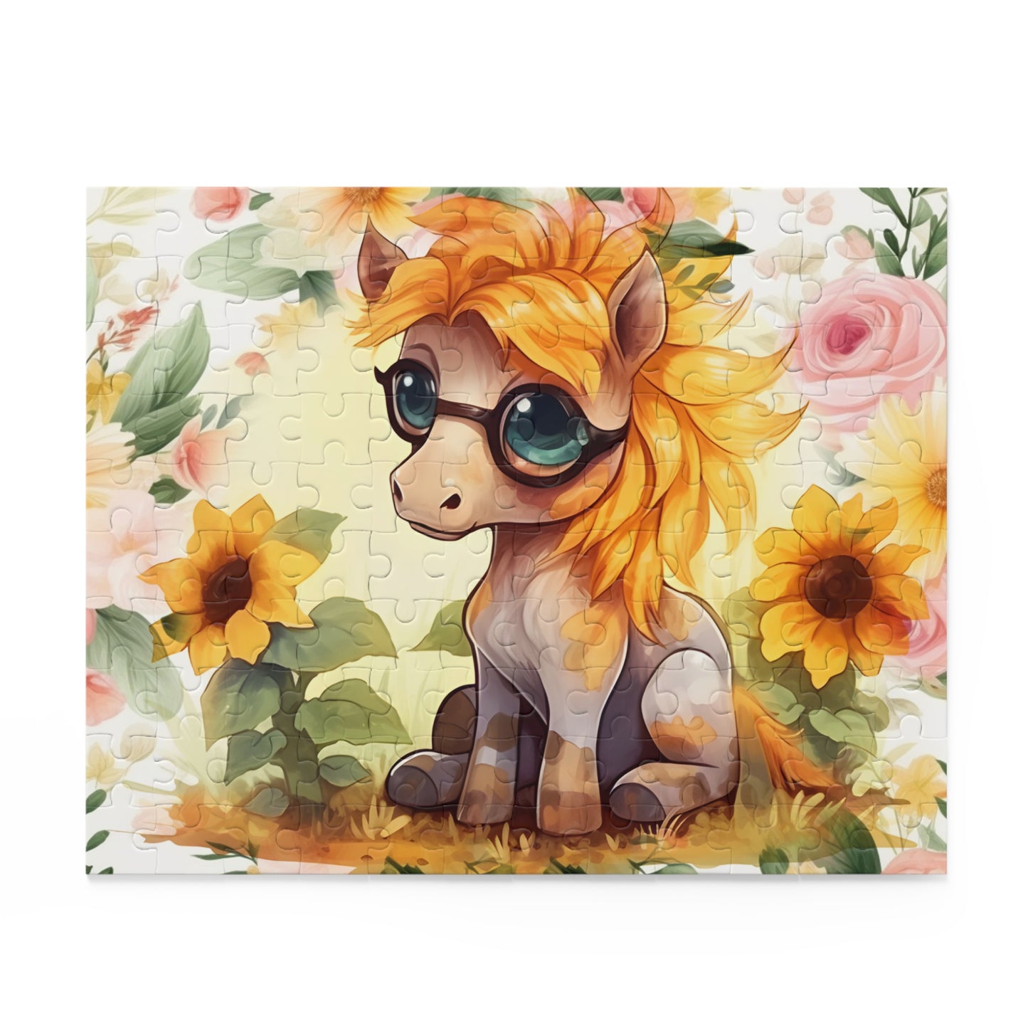 Puzzle, Donkey, Sunflowers (120, 252, 500-Piece) awd-656