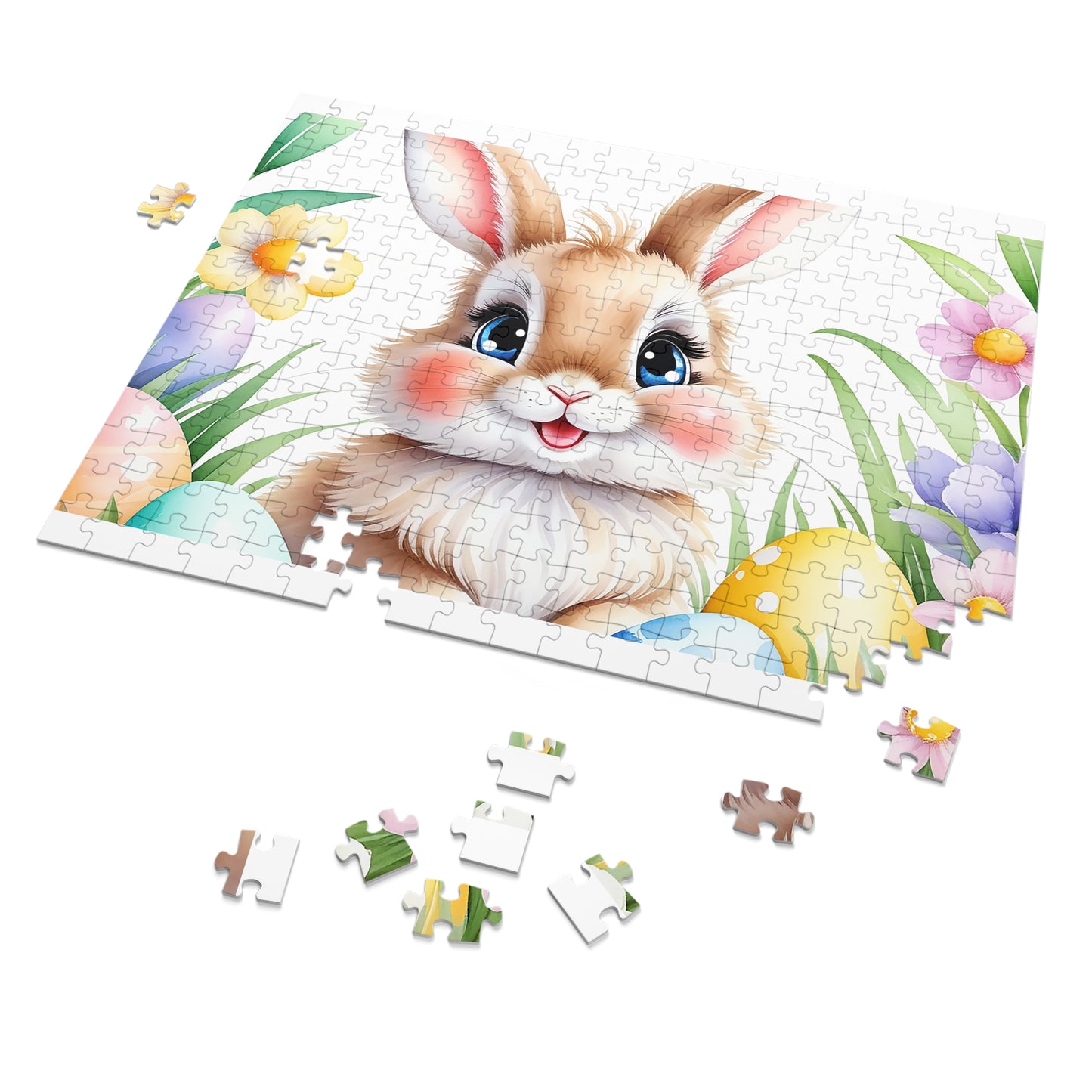 Puzzle, Easter, Rabbit, Personalised/Non-Personalised (30, 110, 252, 500,1000-Piece) awd-650