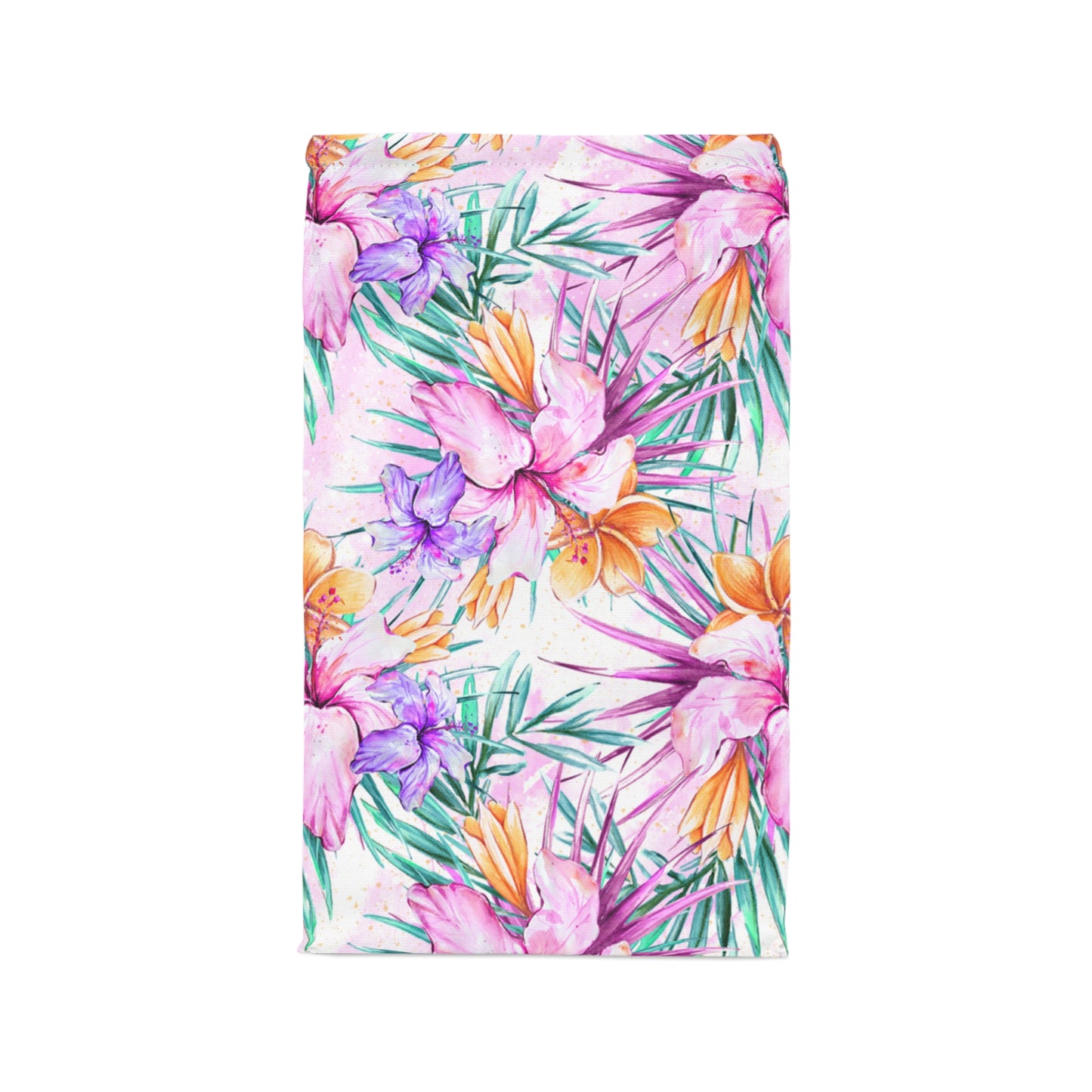 Insulated Lunch Bag Summer Floral Bag Purple Hibiscus