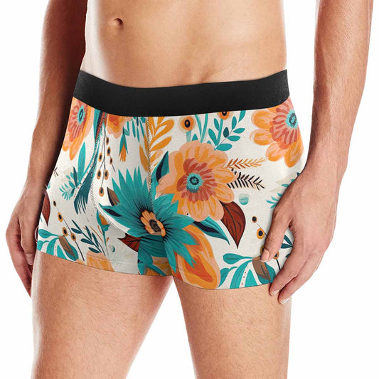 Boho Retro Floral AUS Men's Boxer Briefs  (Made In AUS)