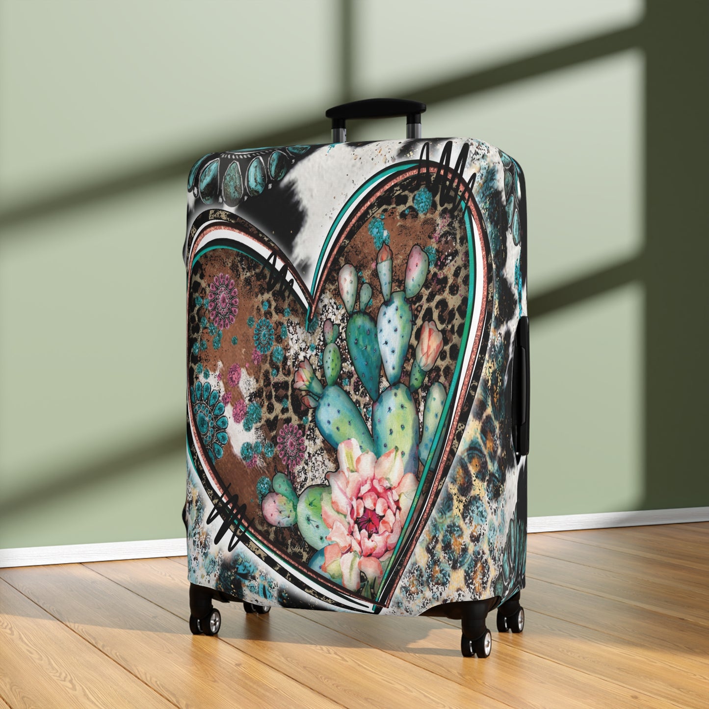 Luggage Cover, Country and Western, Heart, awd-041