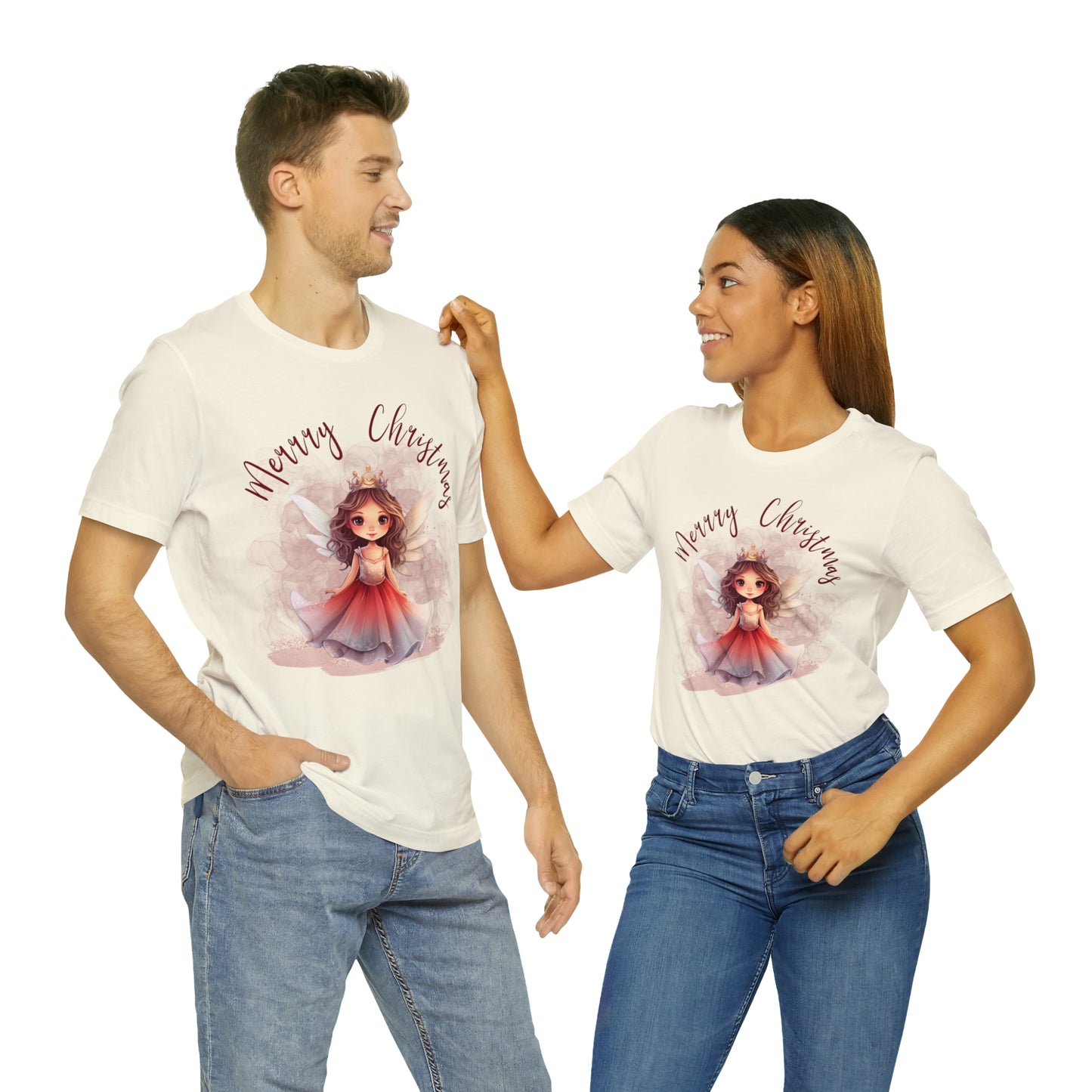 Unisex Jersey Short Sleeve Tee Christmas, Women's Fairy T-shirt A-00009