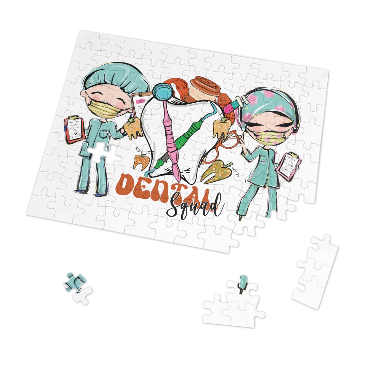 Jigsaw Puzzle, Dental Squad, Personalised/Non-Personalised (30, 110, 252, 500,1000-Piece)