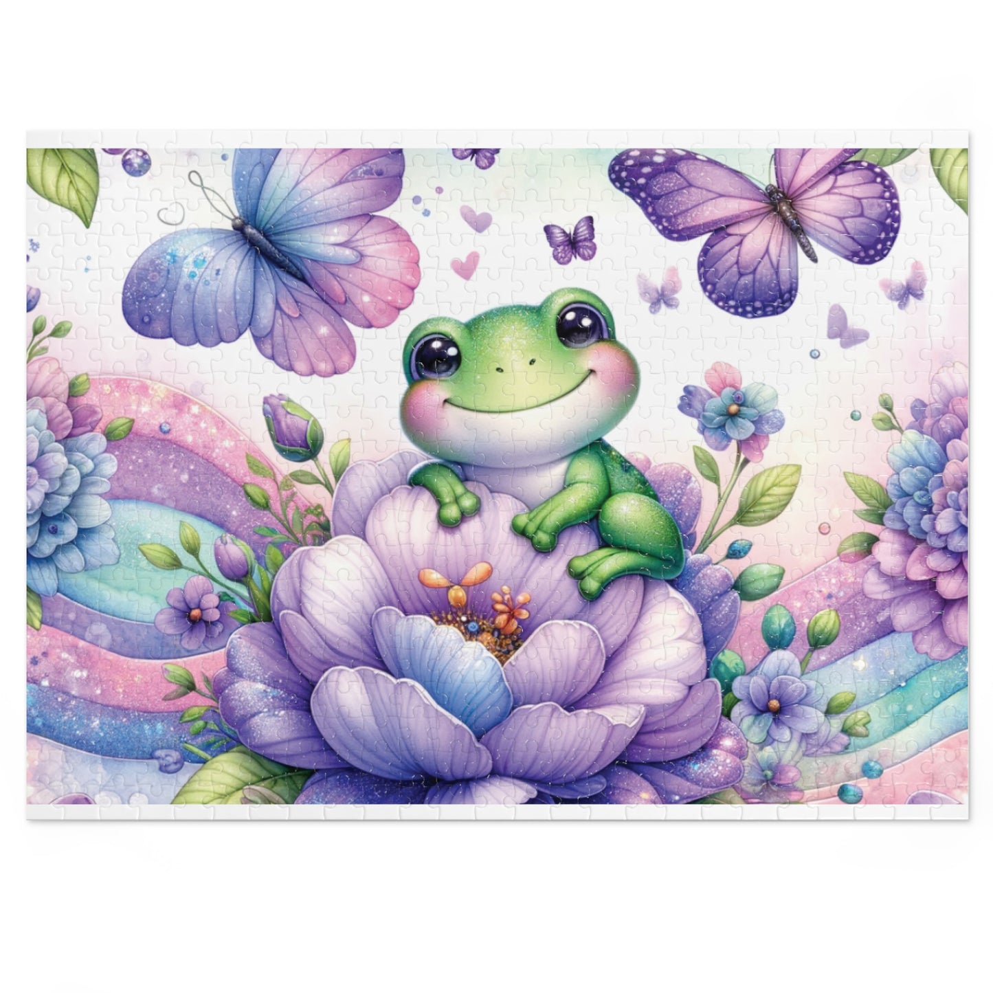 Puzzle, Frog, Personalised/Non-Personalised (30, 110, 252, 500,1000-Piece) awd-624