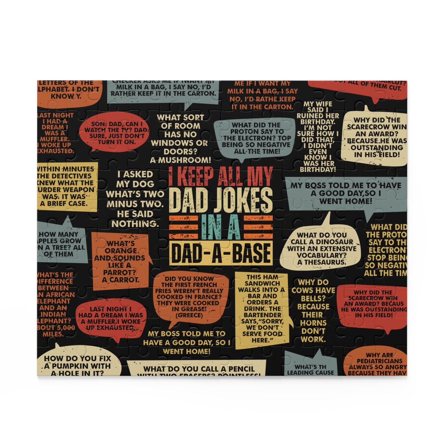 Personalised/Non-Personalised Puzzle, Dad Jokes (120, 252, 500-Piece)