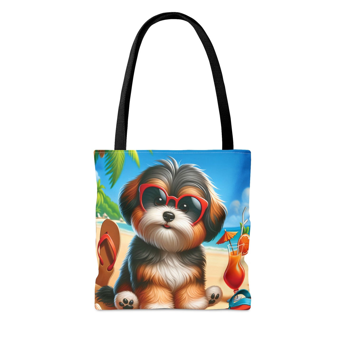 Tote Bag, Dog on Beach, Havanese, Tote bag, awd-1215