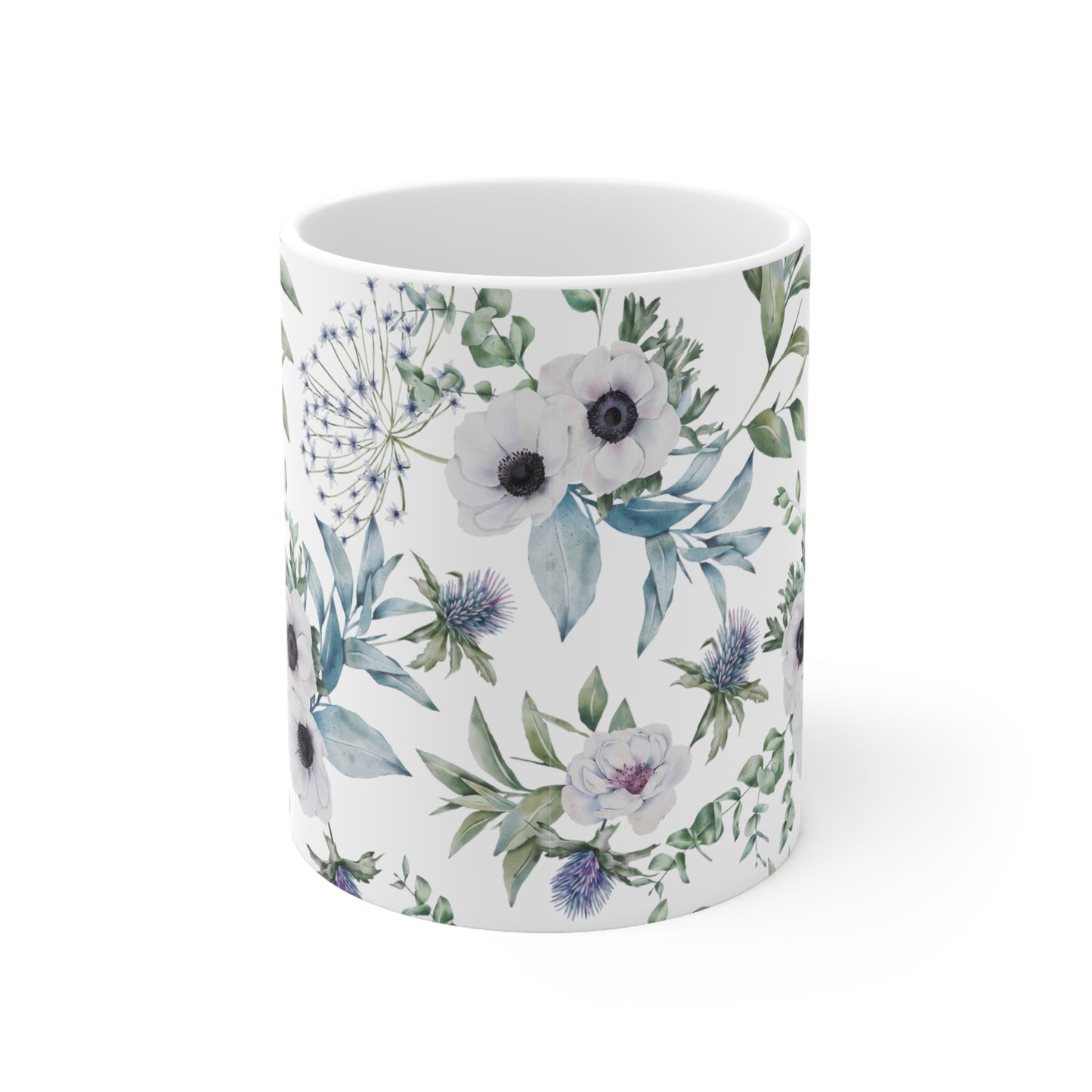 Scottish Flowers, Ceramic Mug 11oz