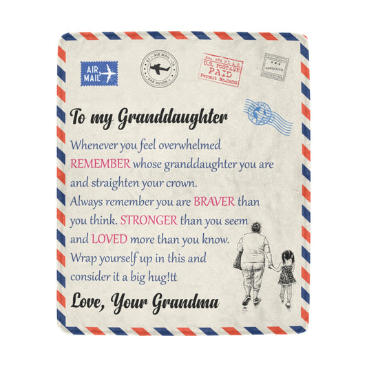 To My Granddaughter Ultra-Soft Micro Fleece Blanket 50"x60" (Thick)