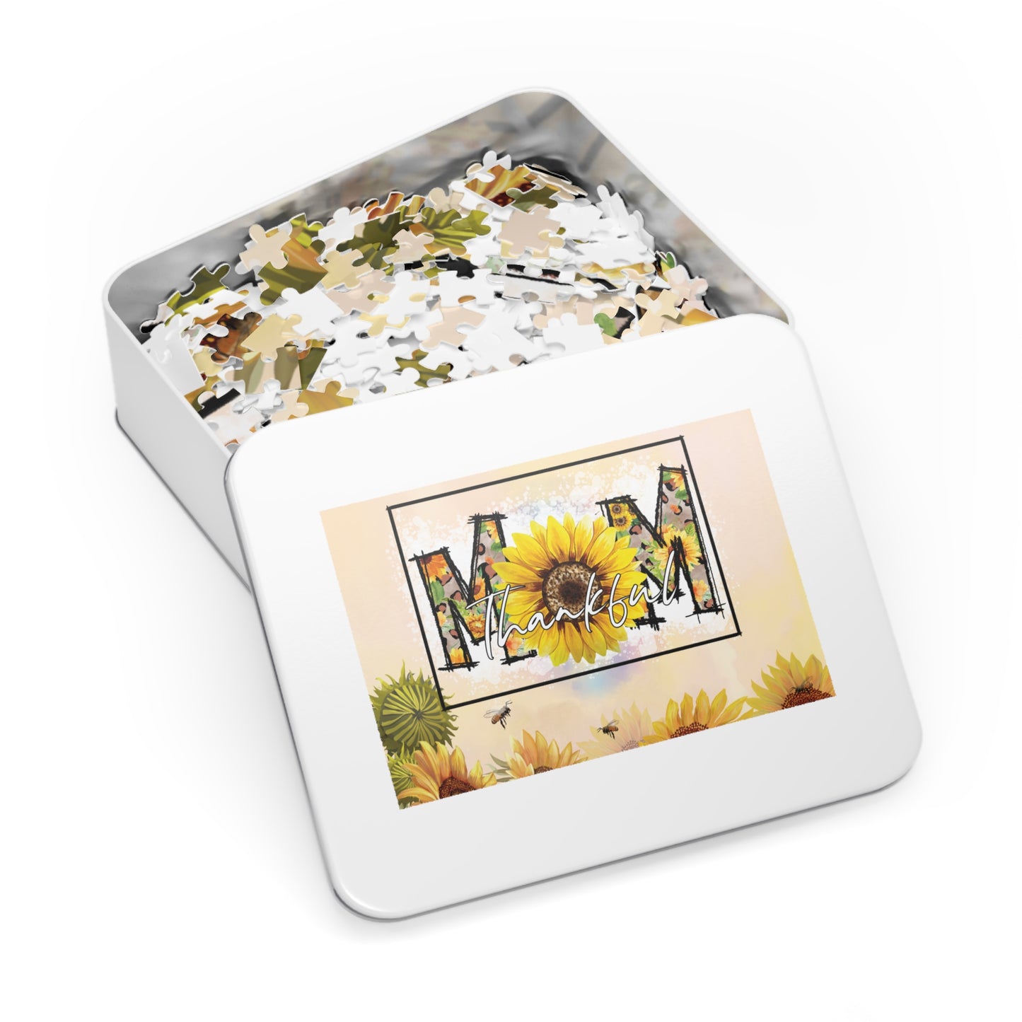 Jigsaw Puzzle, Sunflower, Mom, Personalised/Non-Personalised (30, 110, 252, 500,1000-Piece)