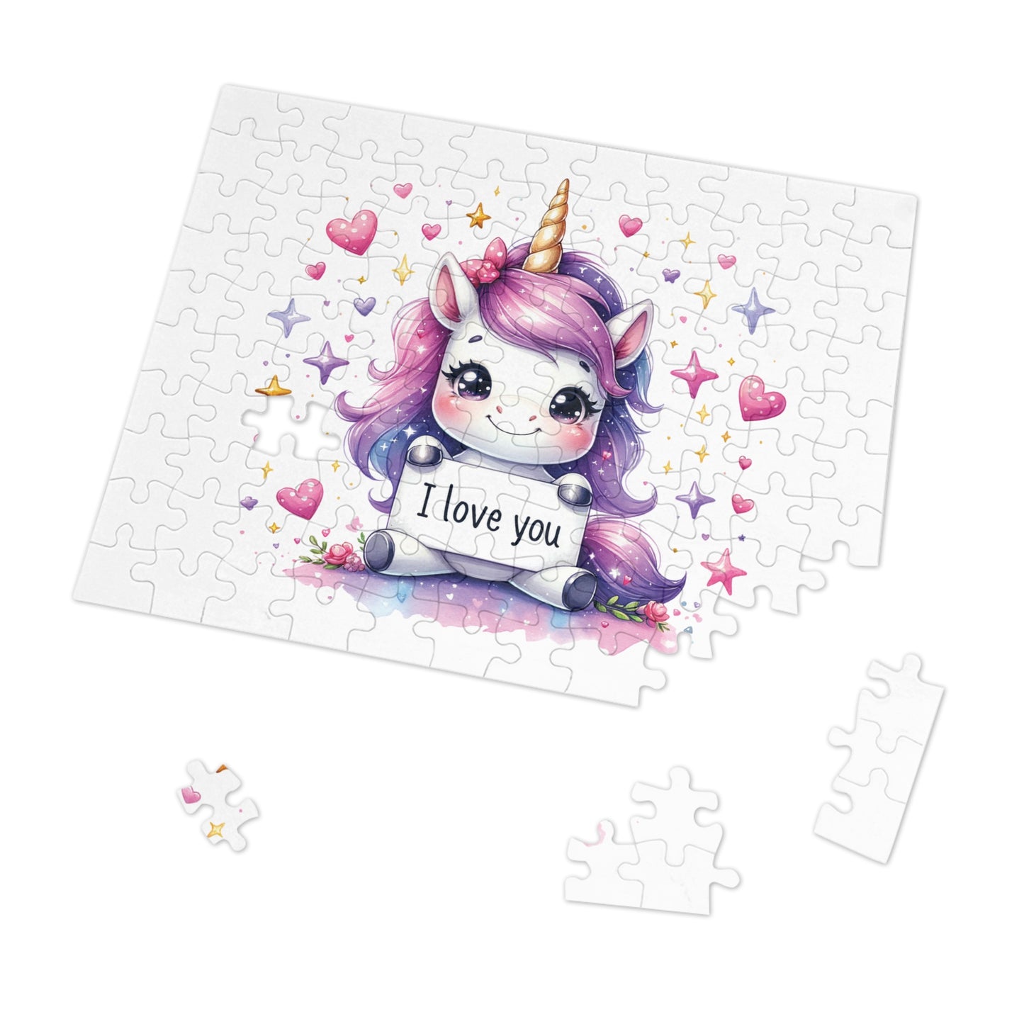 Jigsaw Puzzle, Unicorn, Personalised/Non-Personalised (30, 110, 252, 500,1000-Piece)