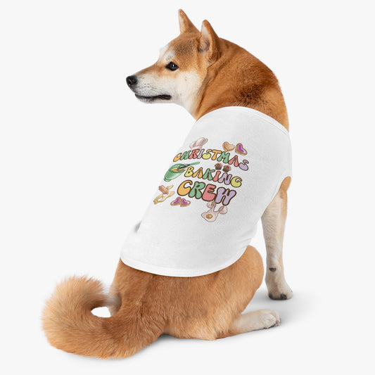 Pet Tank Top, Christmas Baking Crew, Christmas Pet Tank Top