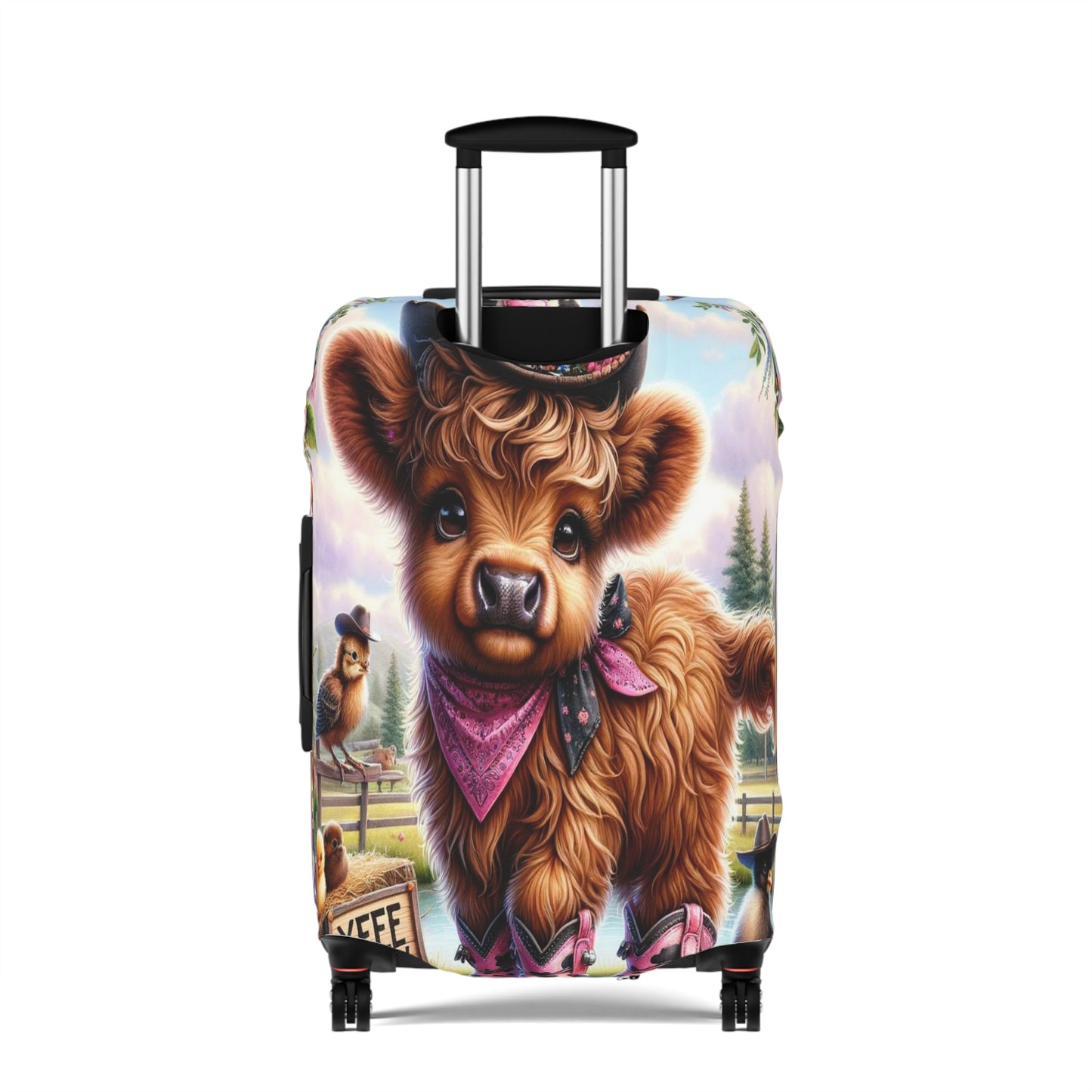 Luggage Cover, Highland Cow, Country and Western, awd-1417