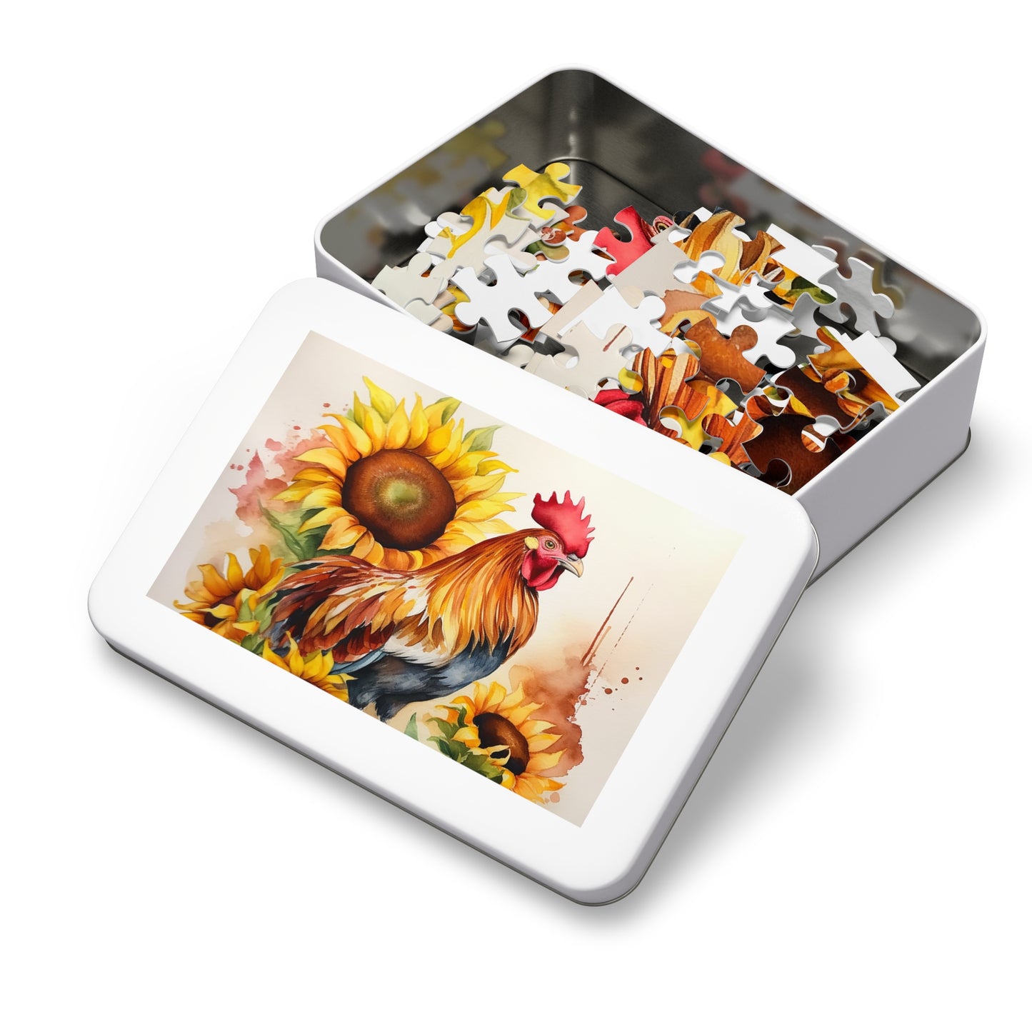 Jigsaw Puzzle, Chicken/Rooster, Personalised/Non-Personalised (30, 110, 252, 500,1000-Piece)