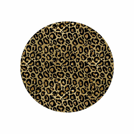 Animal print 4  Circular Micro Fleece Blanket 60"