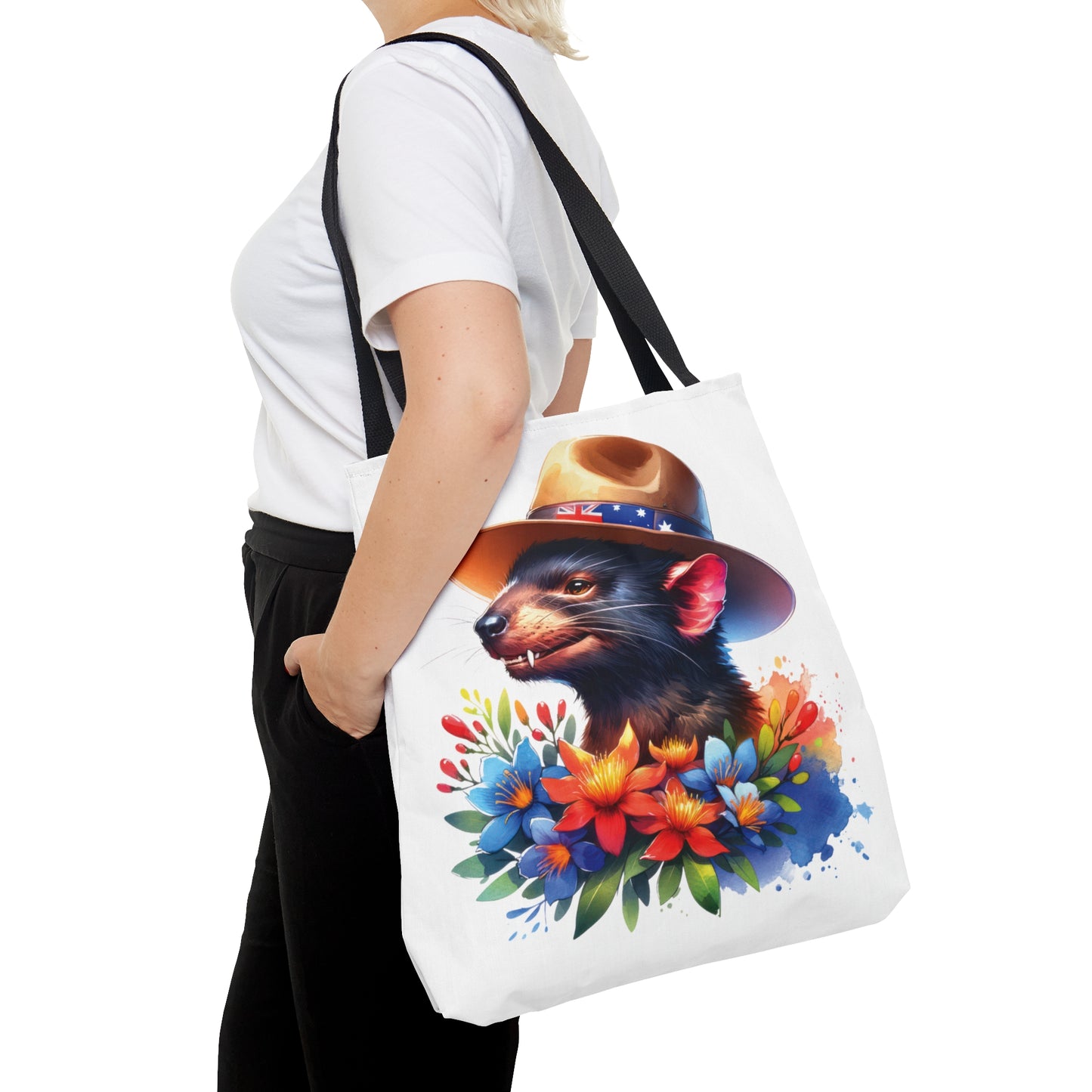 Tote Bag, Australian Animals, Tasmanian Devil, Personalised/Non-Personalised Tote bag