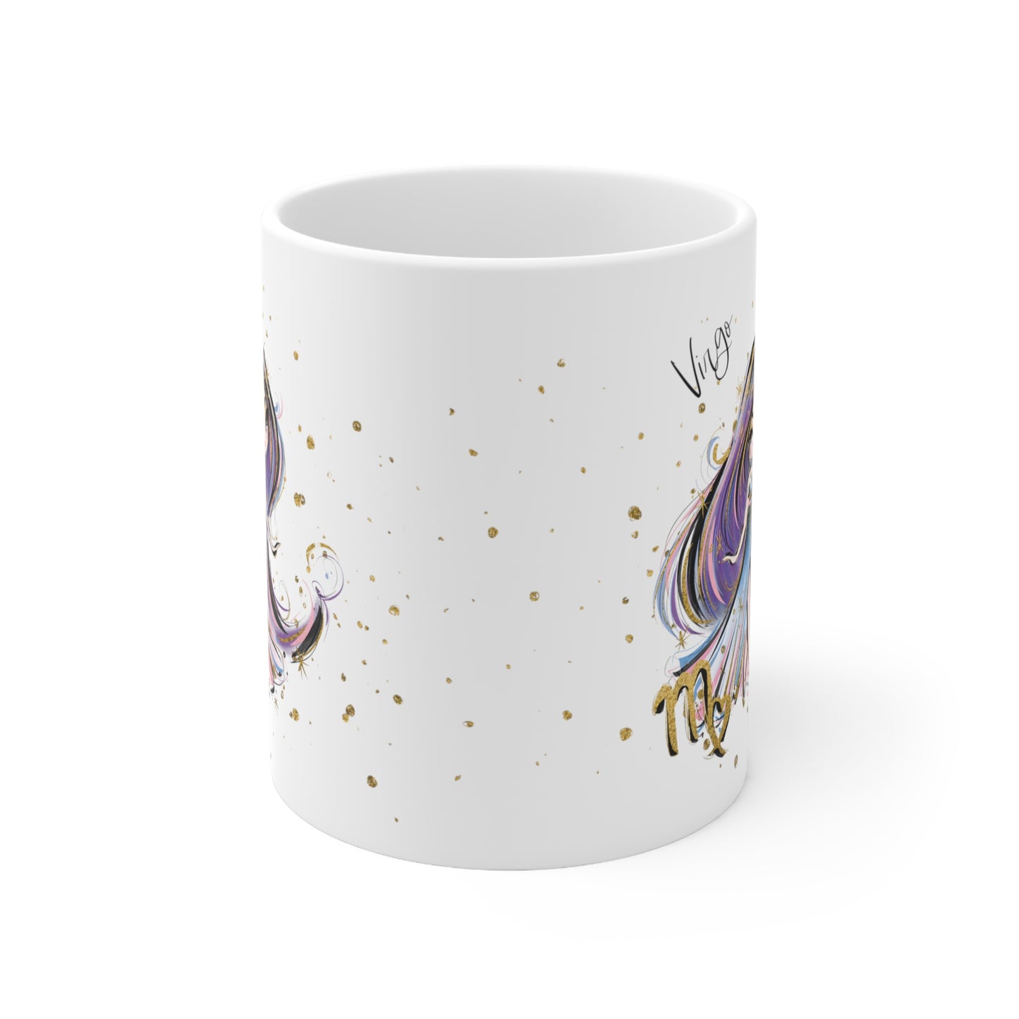 Personalised/Non Personalised Zodiac Sign, Virgo, Ceramic Mug 11oz