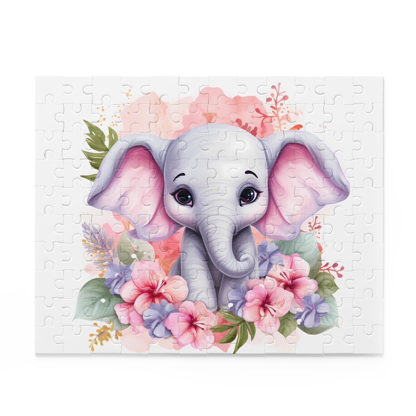 Personalised/Non-Personalised Puzzle, Elephant (120, 252, 500-Piece)