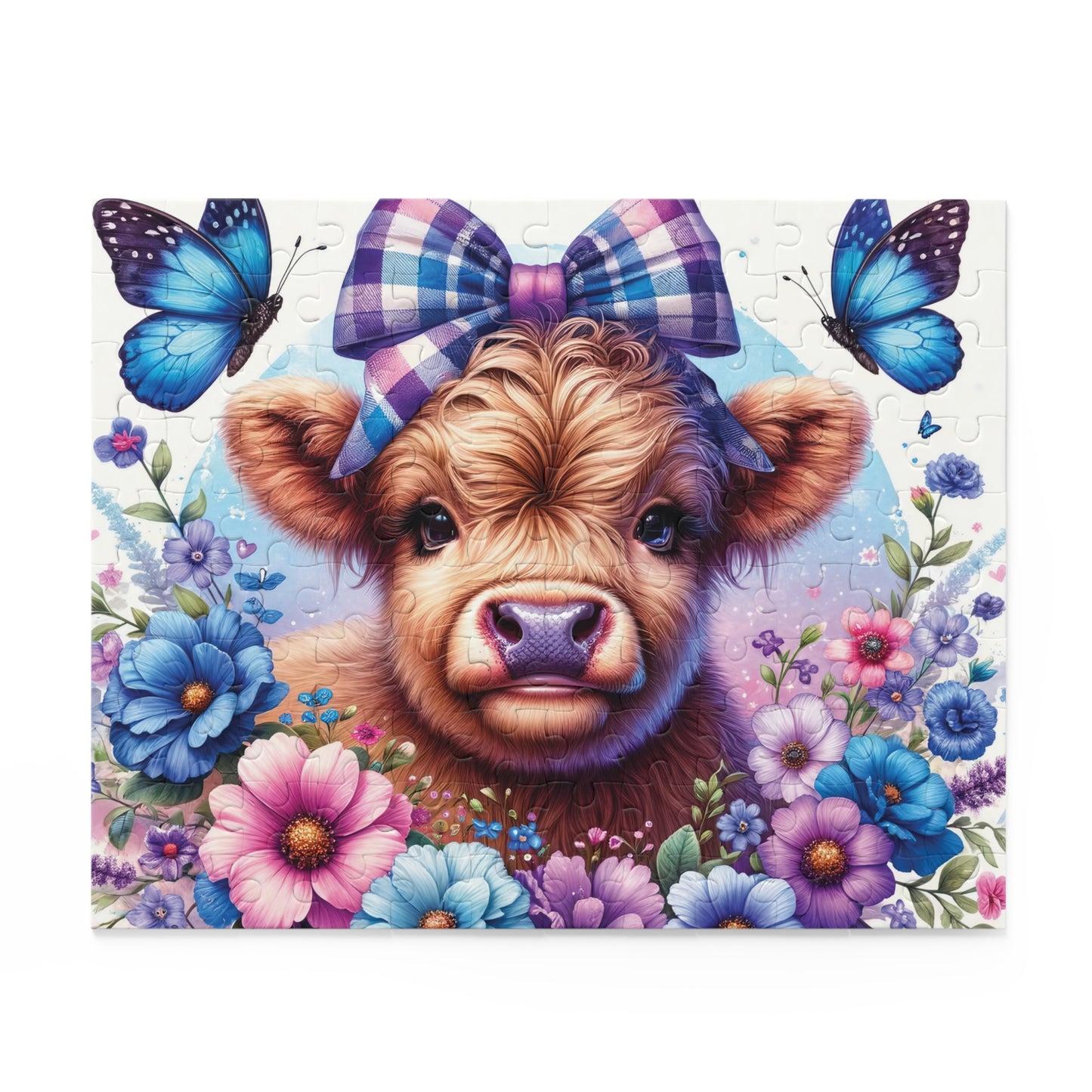 Personalised/Non-Personalised Puzzle, Highland Cow (120, 252, 500-Piece)