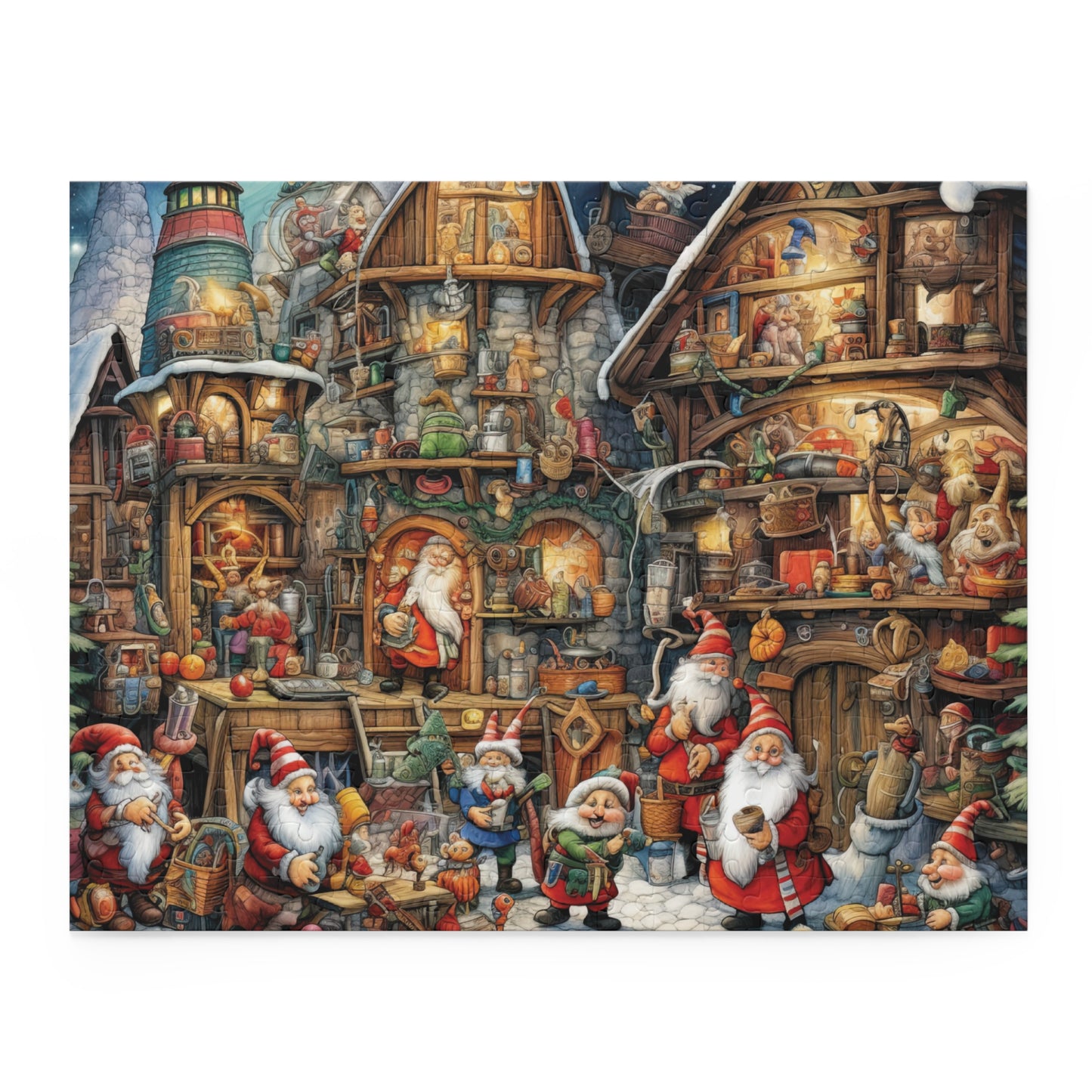 Personalised/Non-Personalised Puzzle, Christmas (120, 252, 500-Piece)