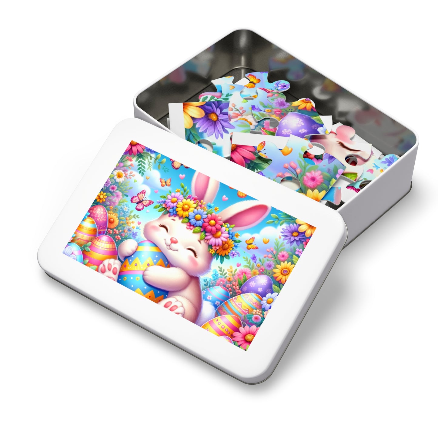 Puzzle, Easter, Rabbit, Personalised/Non-Personalised (30, 110, 252, 500,1000-Piece) awd-623