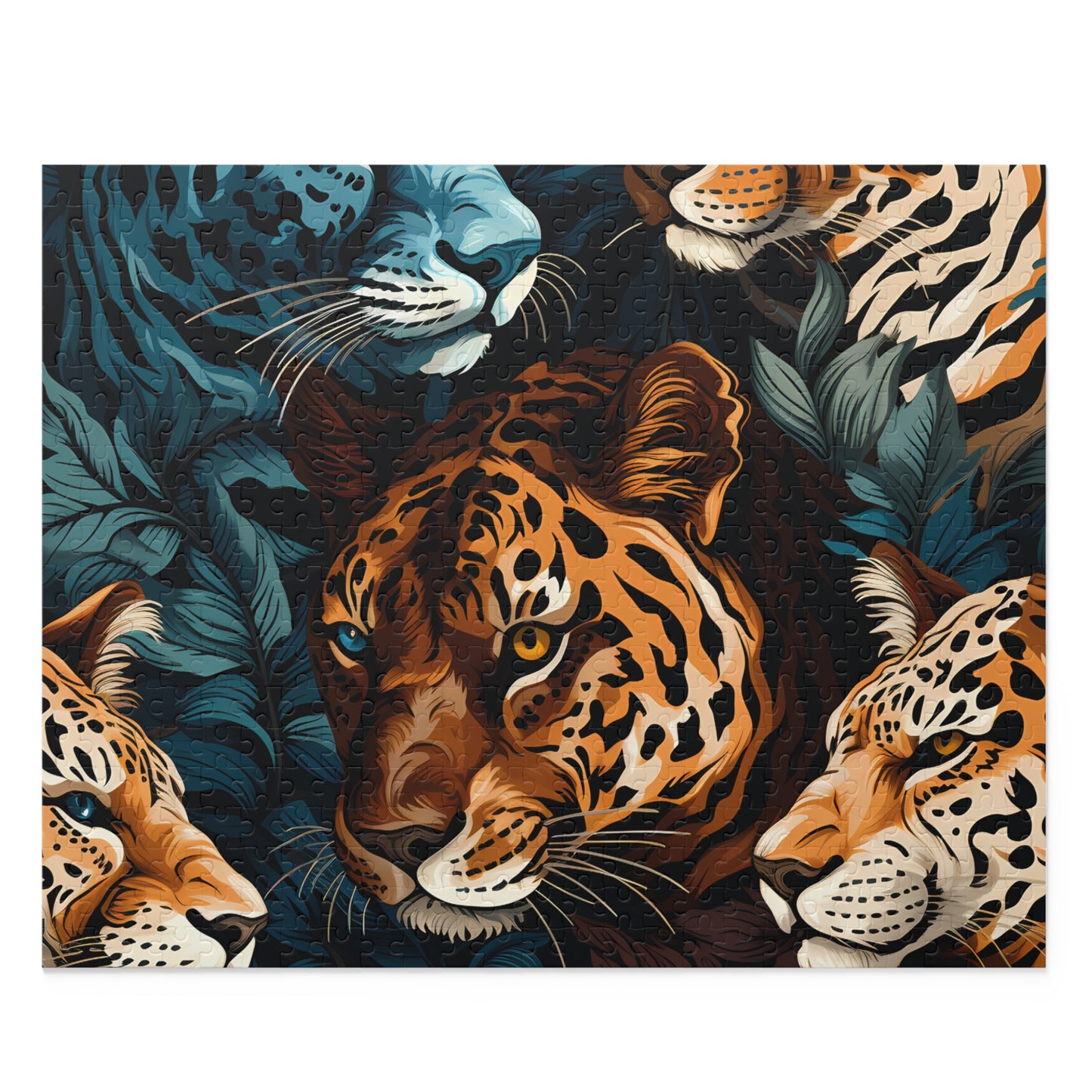 Personalised/Non-Personalised Puzzle, Leopard (120, 252, 500-Piece)