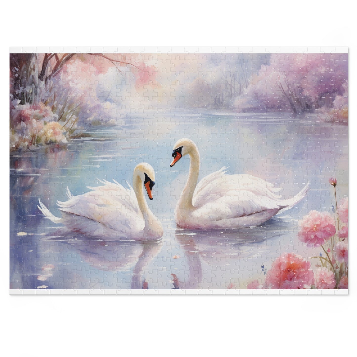 Jigsaw Puzzle, Swan, Personalised/Non-Personalised (30, 110, 252, 500,1000-Piece)